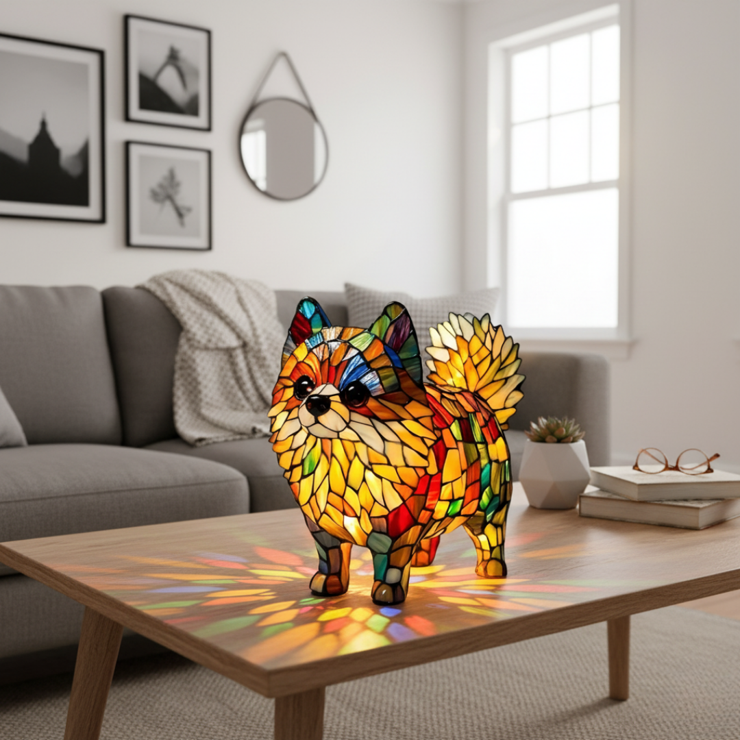 Vibrant Pomeranian – Pomeranian with a bushy tail