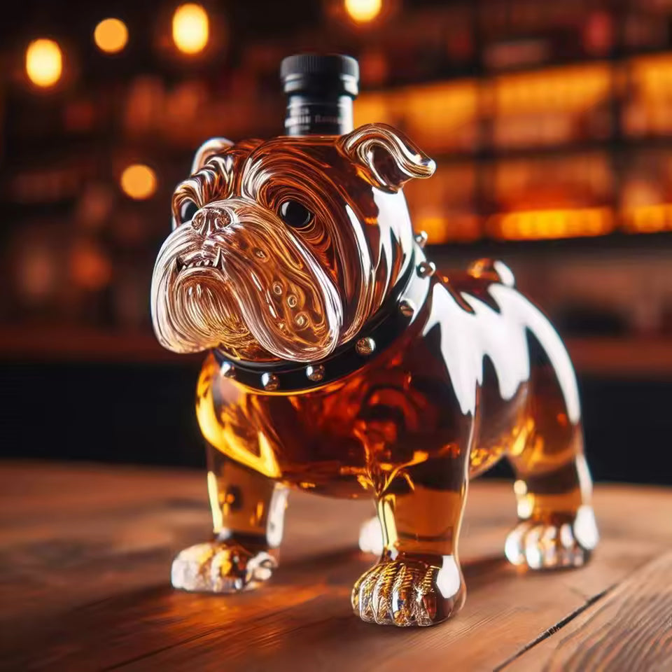 Bulldog Whisky Bottle – bulldog-shaped decorative bottle
