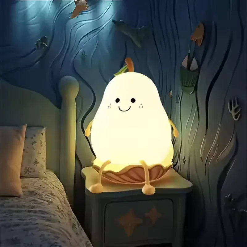 Cute Pear Night Light for Cozy Ambiance