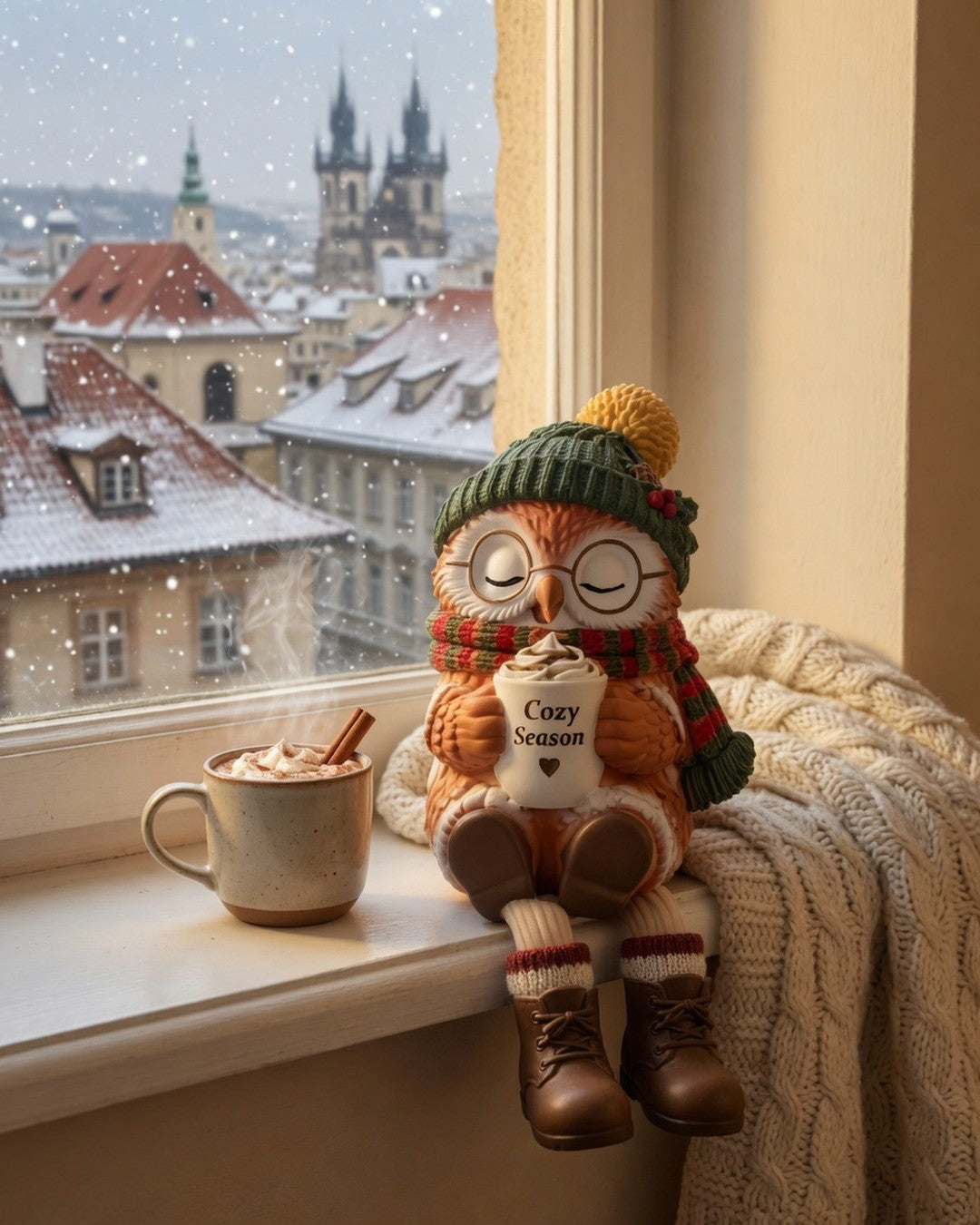 Cosy Season Animal Shelf Sitters – Fox, Owl & Rabbit