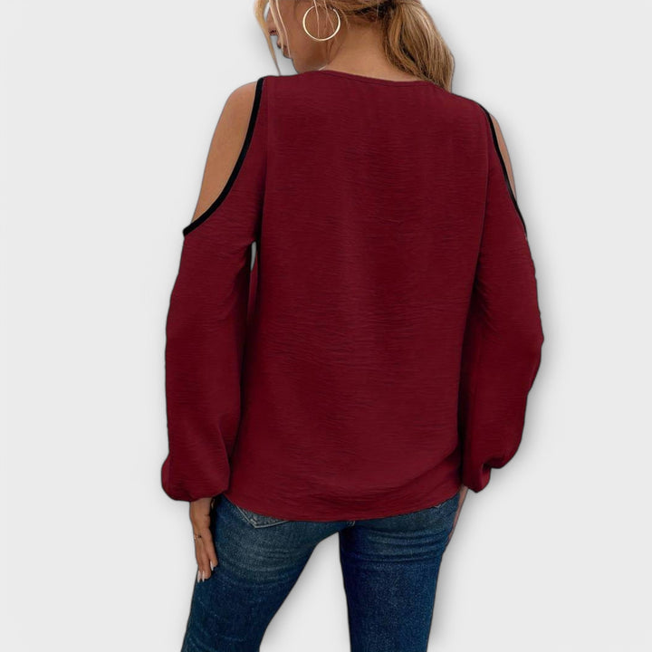 Anica | Asymmetric Shoulder Blouse