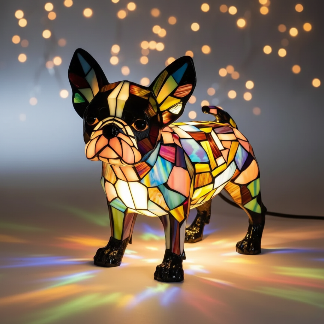Boston Elegance – compact dog with a dark face