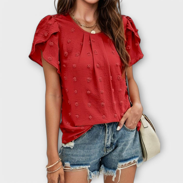 Amalia | Floral Sleeve Blouse