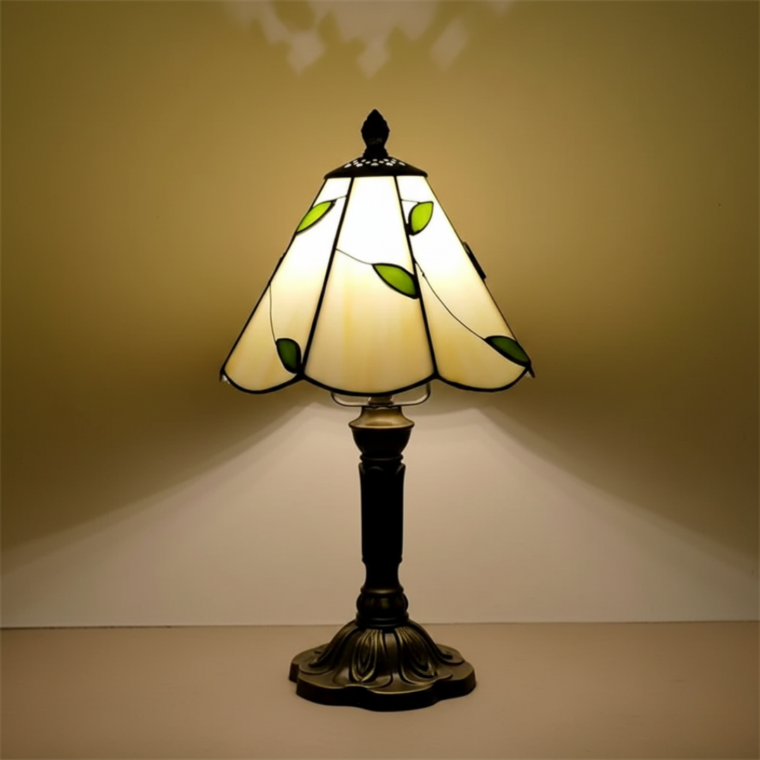 LEAFORA | RETRO TIFFANY LEAF-SHAPED GLASS LAMP