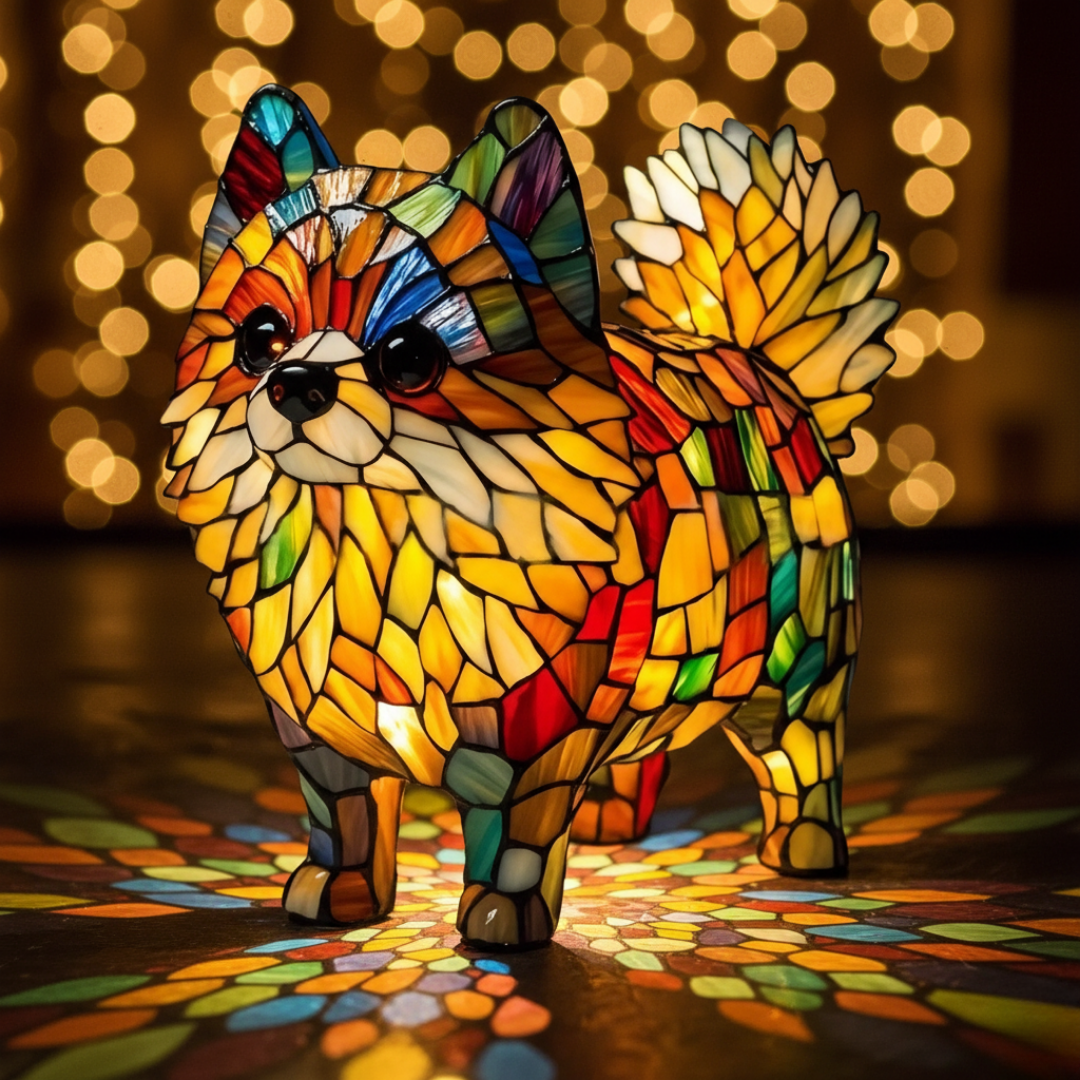 Vibrant Pomeranian – Pomeranian with a bushy tail