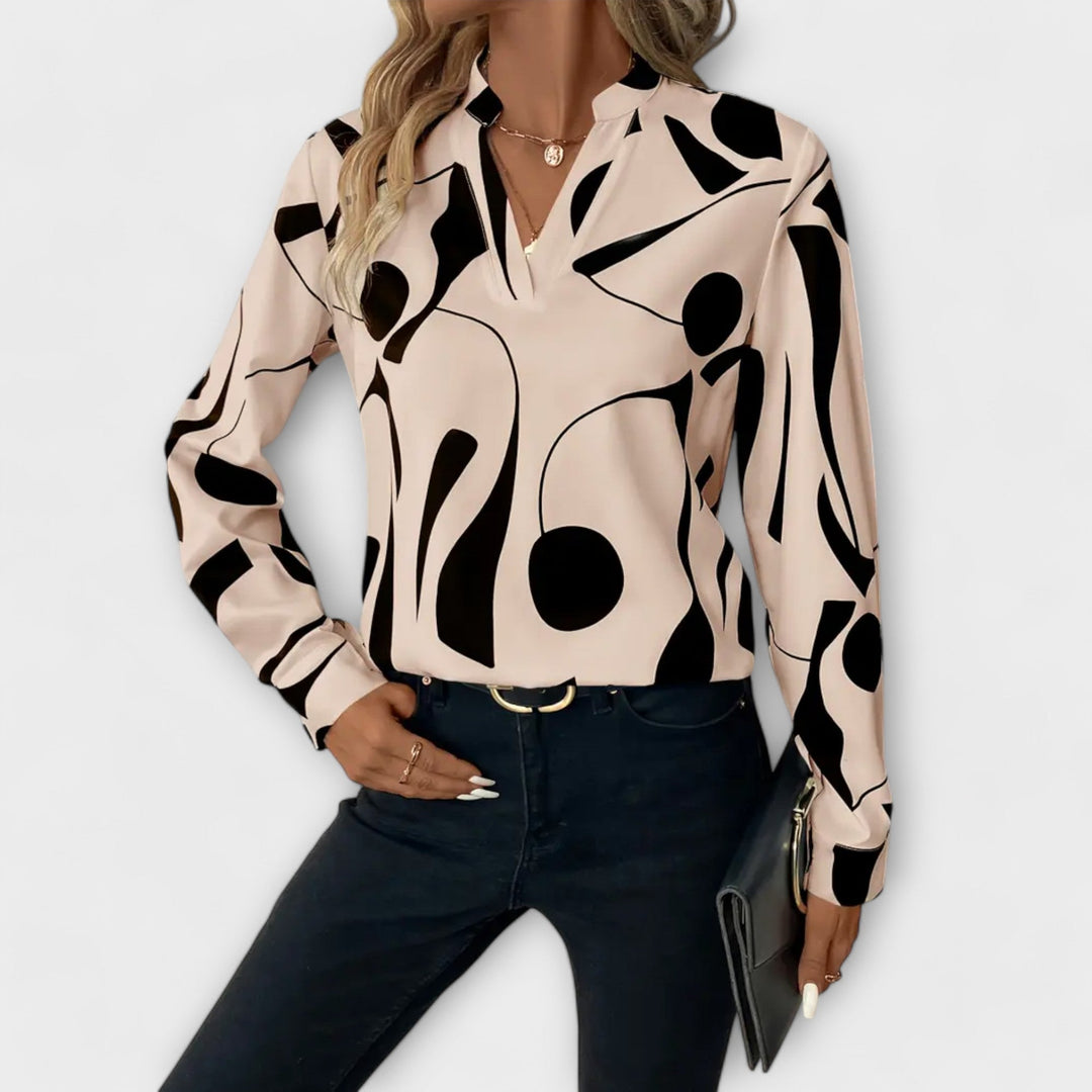 Marica | Abstract Print Blouse