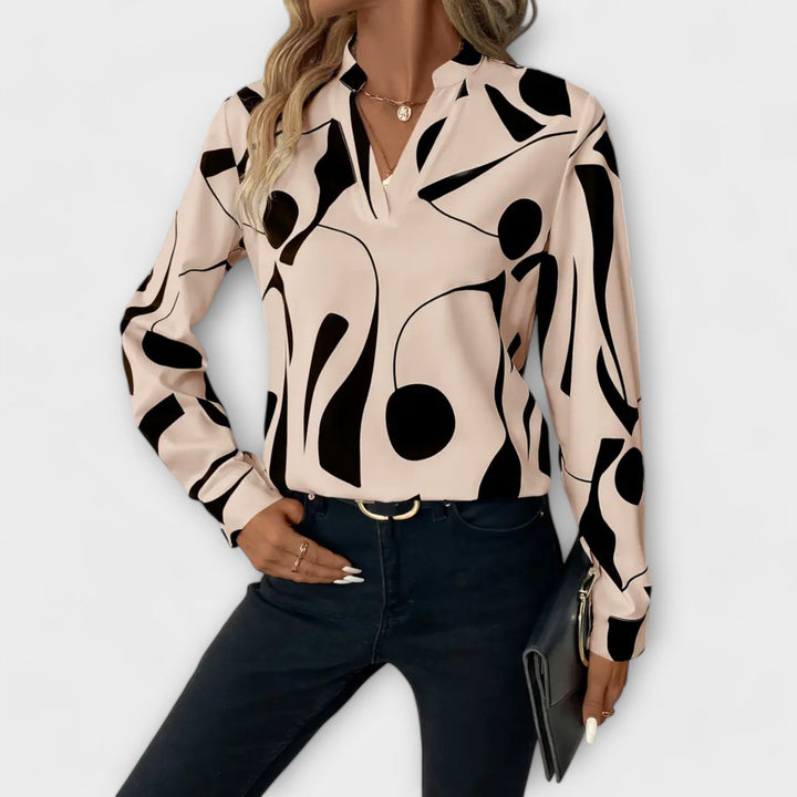 Marica | Abstract Print Blouse