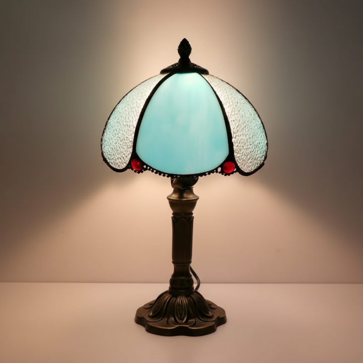 AZURIA | LUXURY TIFFANY BLUE GLASS LAMP