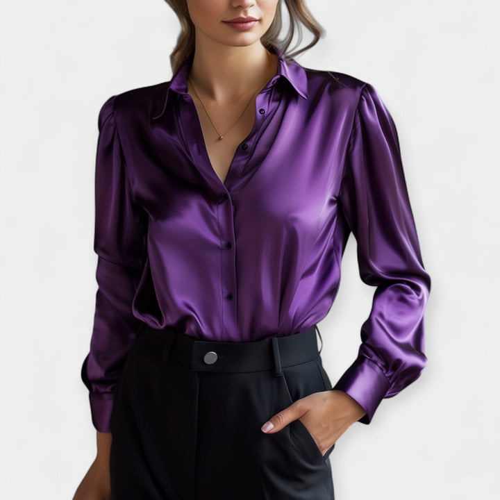 Irena | Relaxed Satin Blouse