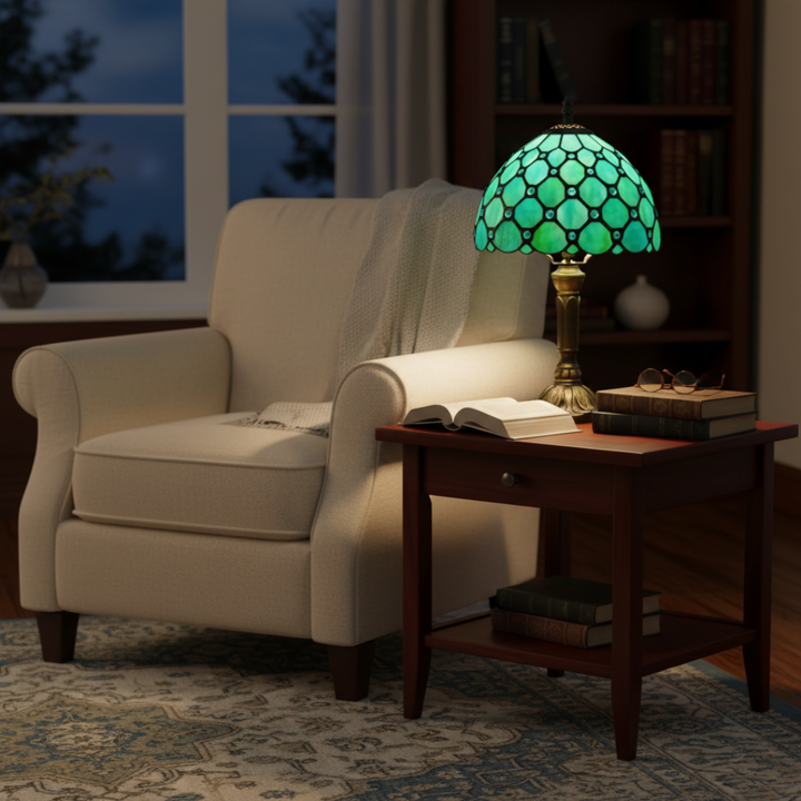 GLASORA | CLASSIC TIFFANY STAINED GLASS LAMP