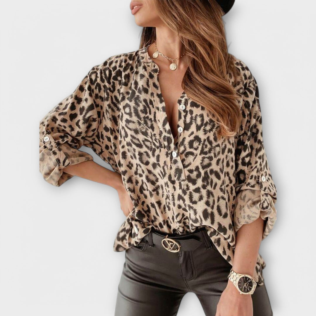 Biserka | Leopard Print Blouse