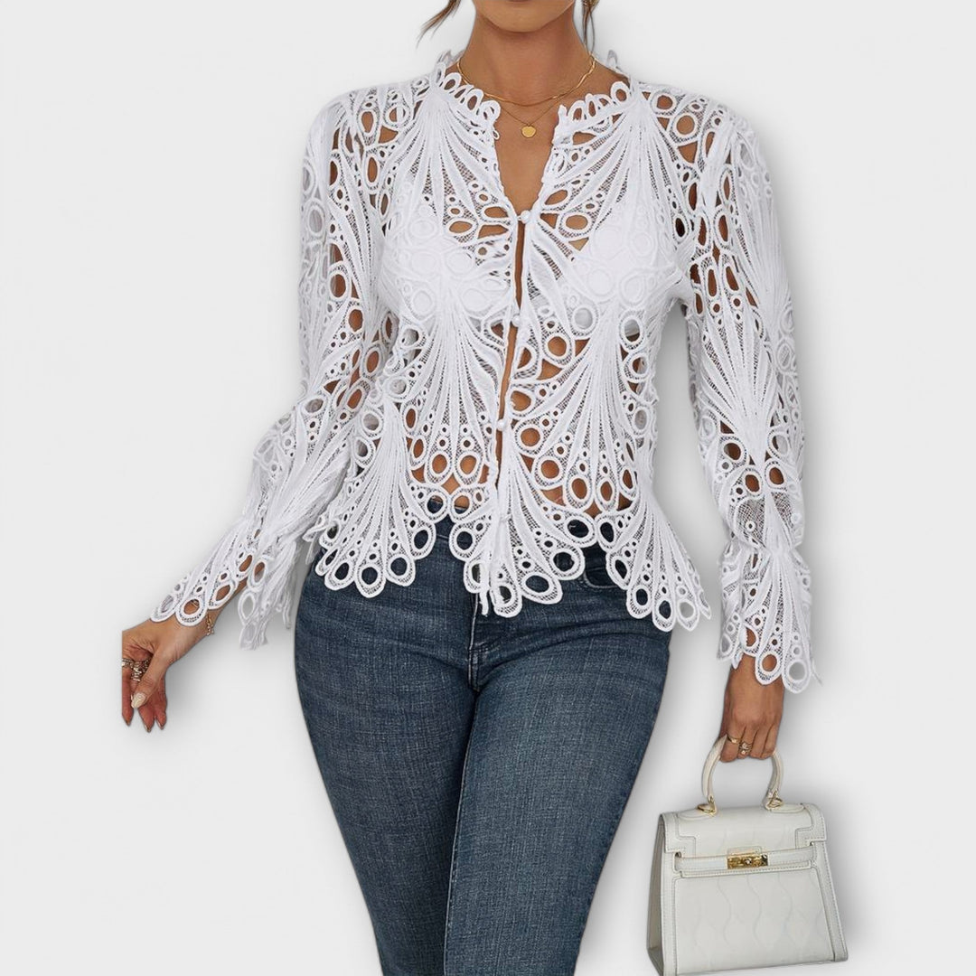 Melina | Lace-Detail Blouse