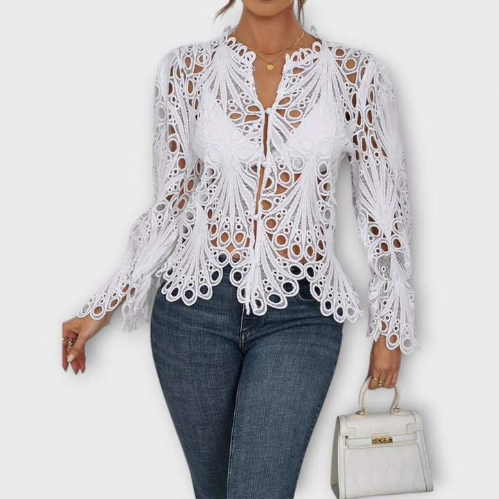 Melina | Lace-Detail Blouse