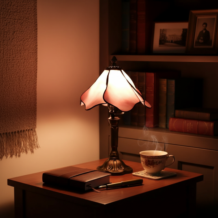 BLUSHEN | CLASSIC TIFFANY GLOW LAMP WITH FLOWERS