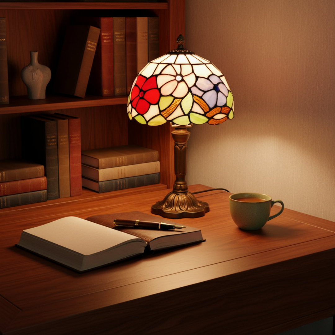 ROSAVIA | COLORFUL TIFFANY-STYLE LAMP