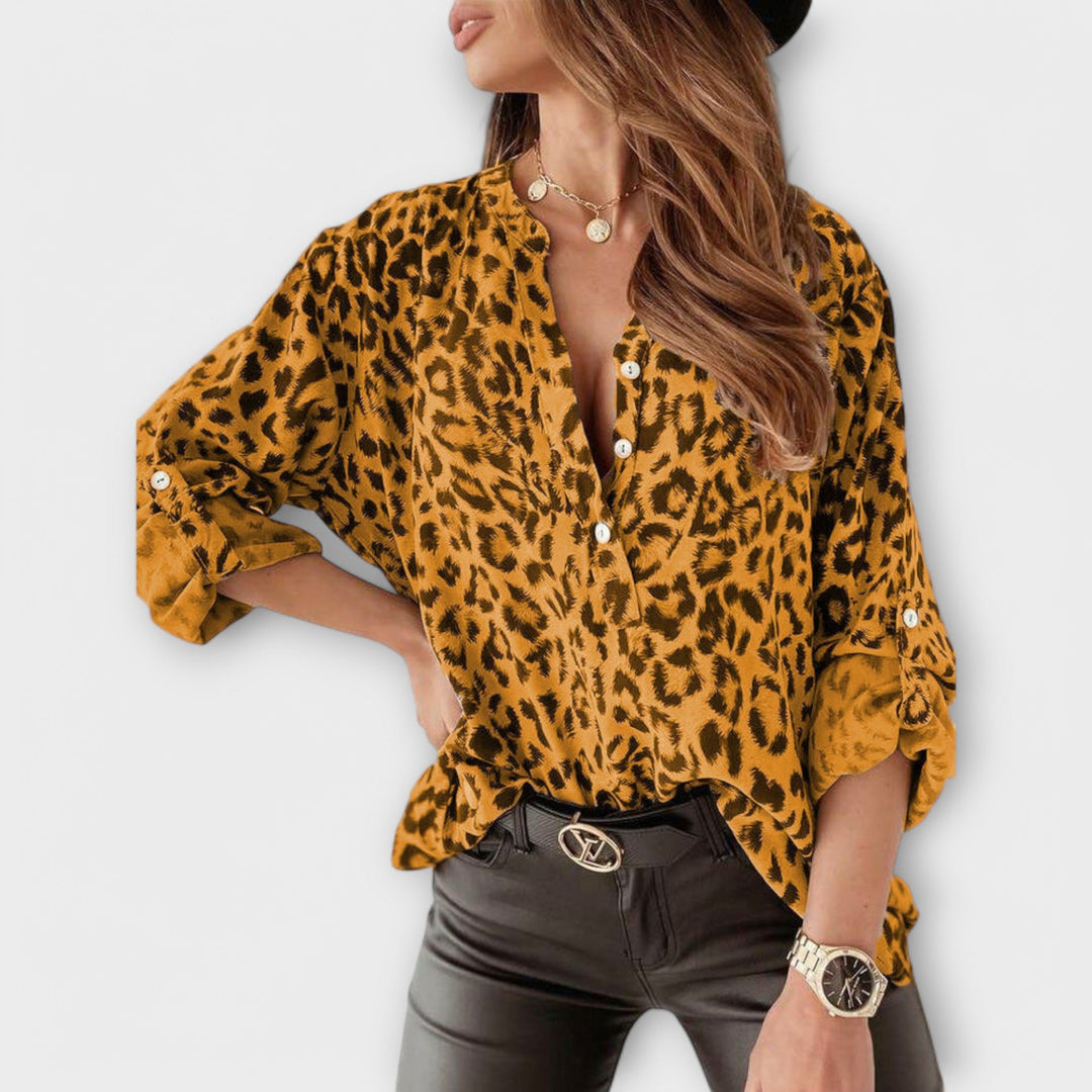 Biserka | Leopard Print Blouse