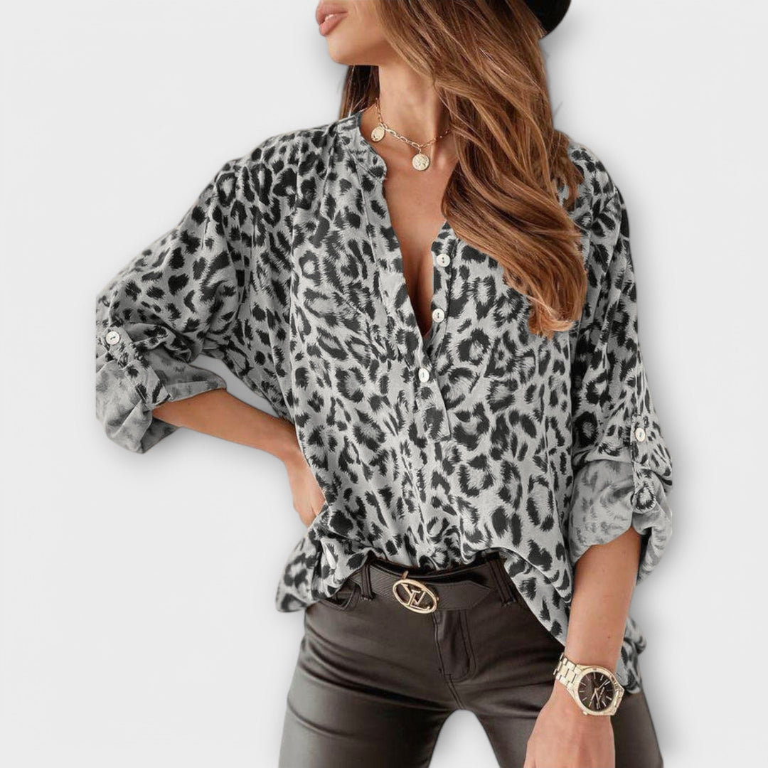 Biserka | Leopard Print Blouse
