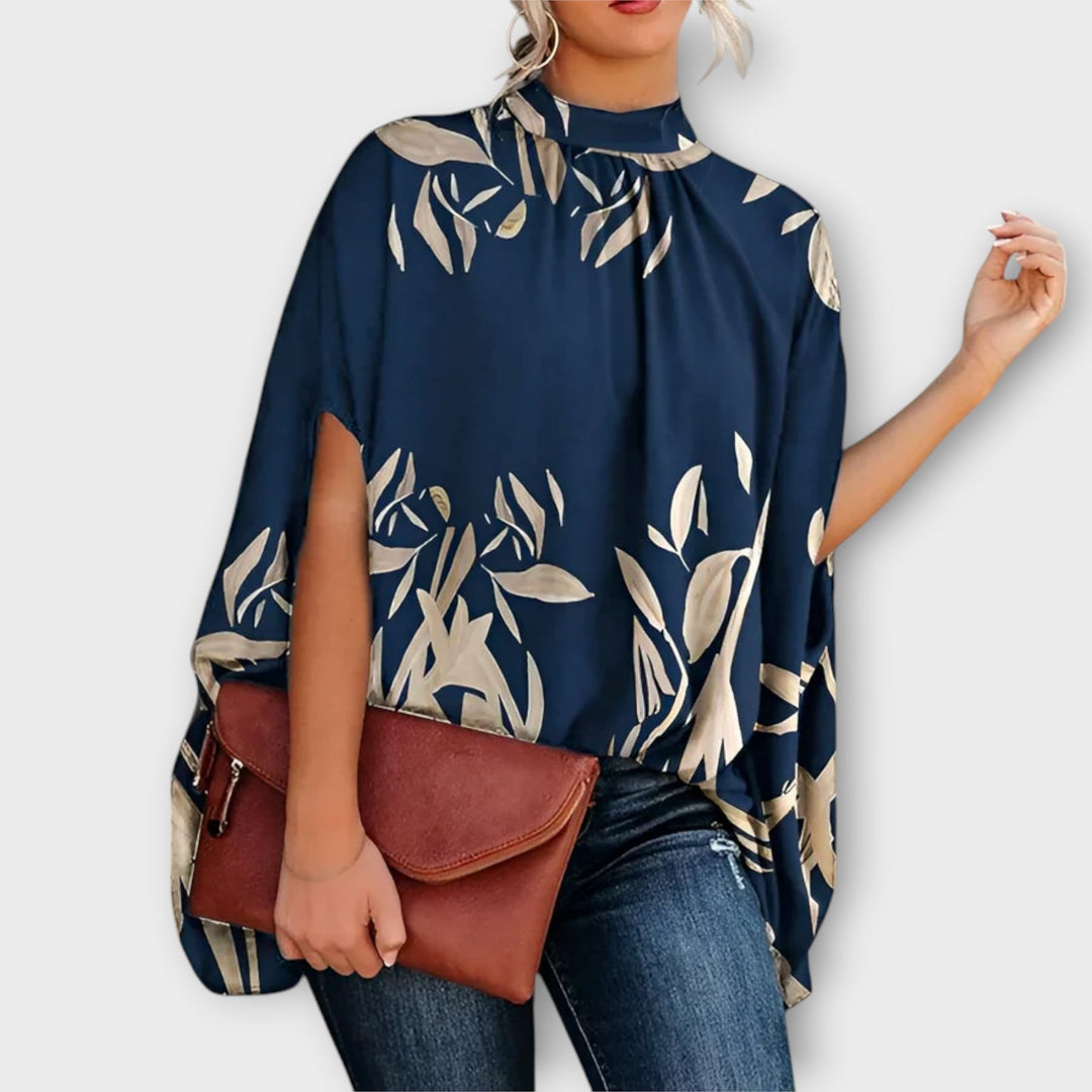 Ksenia | Abstract Line Print Blouse