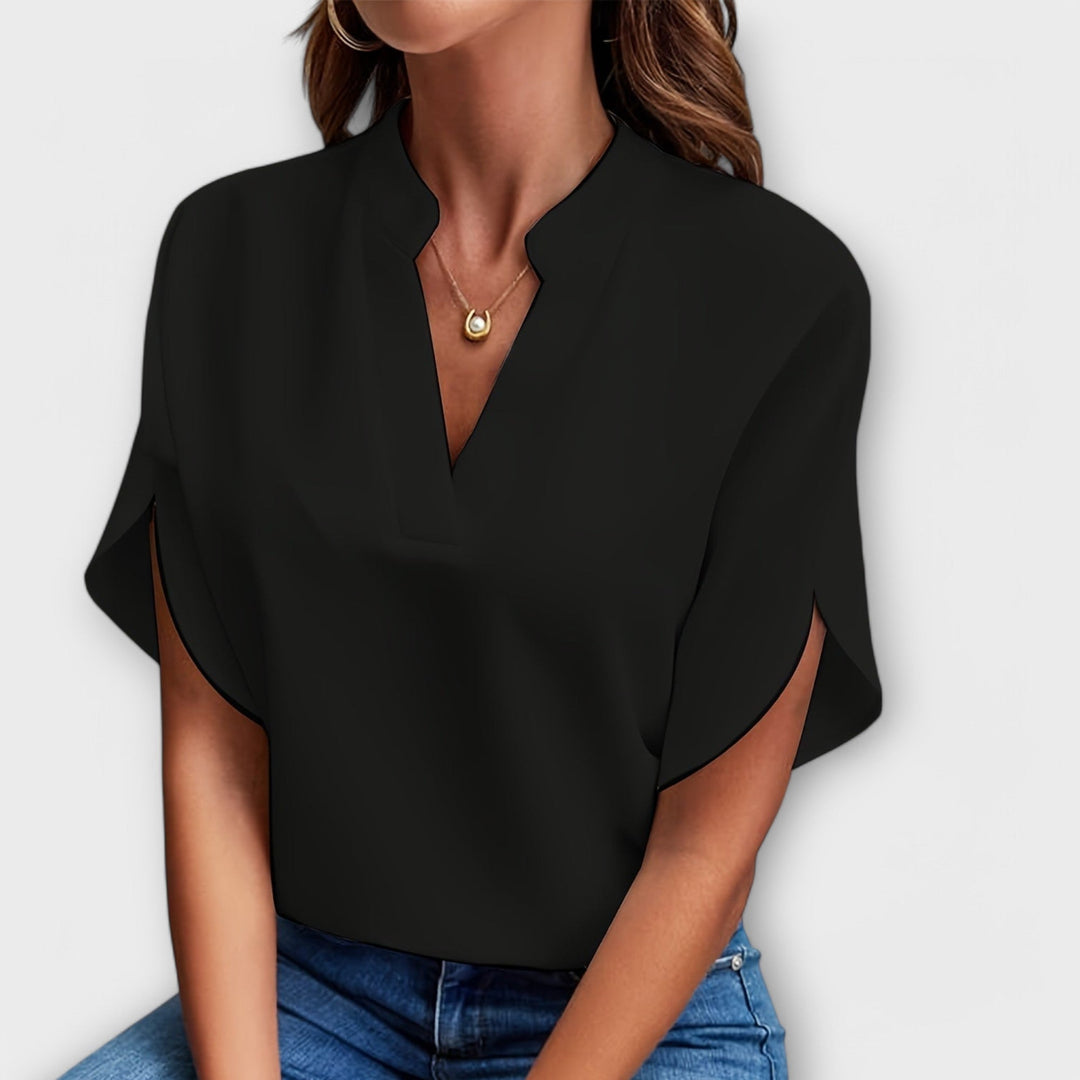 Gizela | Lightweight Cotton-Blend Blouse