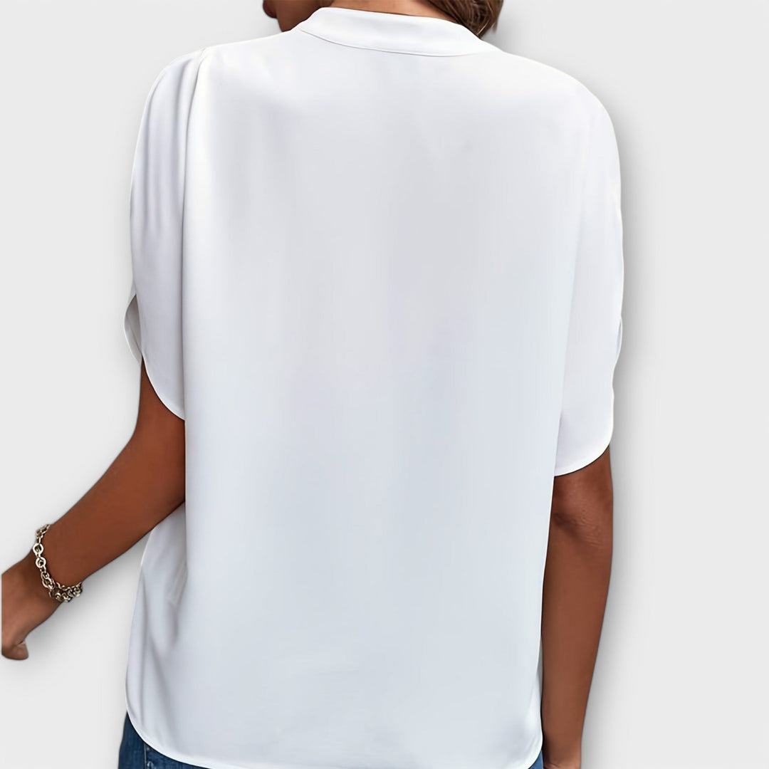 Gizela | Lightweight Cotton-Blend Blouse