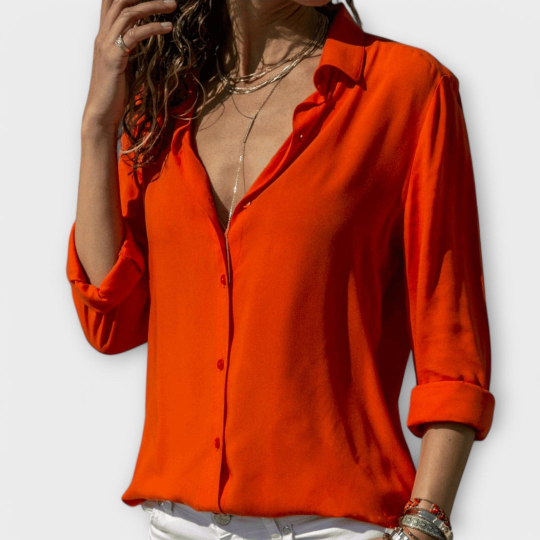 Mara | Classic Button-Up Blouse