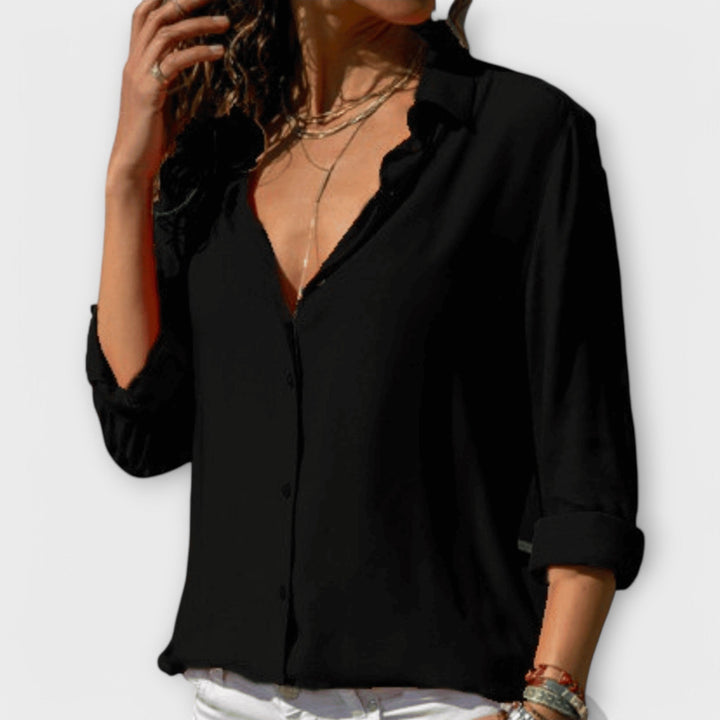 Mara | Classic Button-Up Blouse