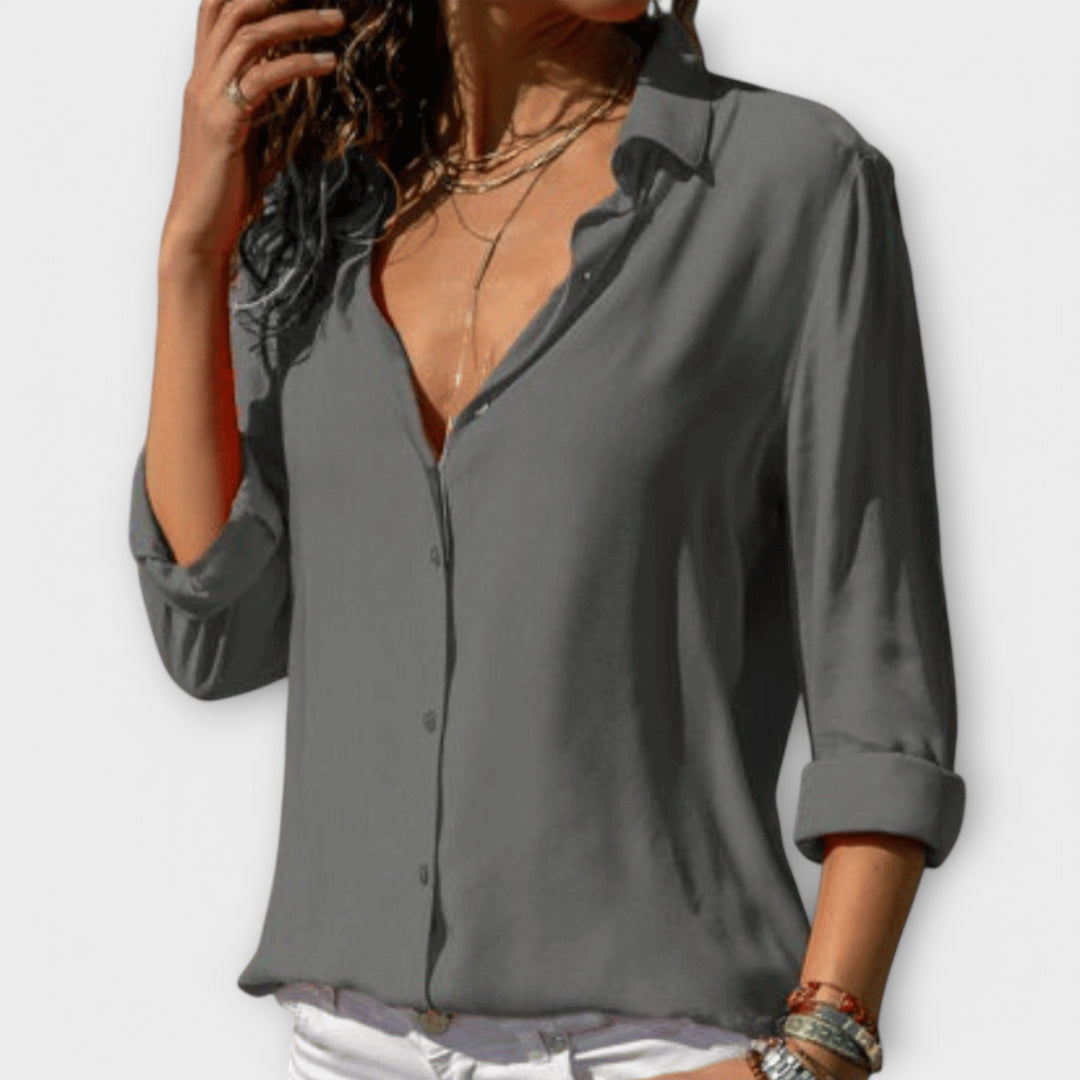 Mara | Classic Button-Up Blouse
