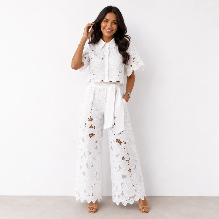 Isabella | Embroidered Two-Piece Set
