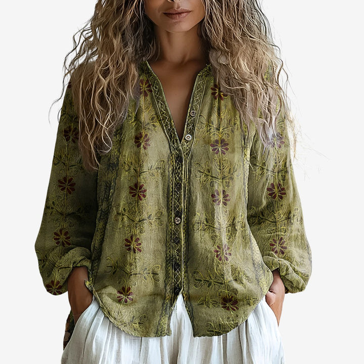 Milica | Subtle Print Blouse