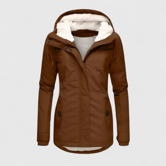 Sabrina | Elegant Waterproof Hooded Coat