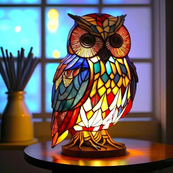 Elegant Owl – owl perched on a base