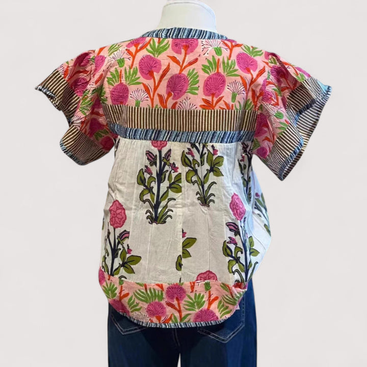 Odette | Embroidered Boho Blouse