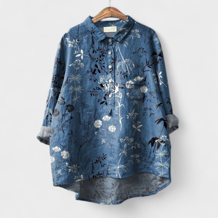 Filipa | Vintage-Inspired Print Blouse