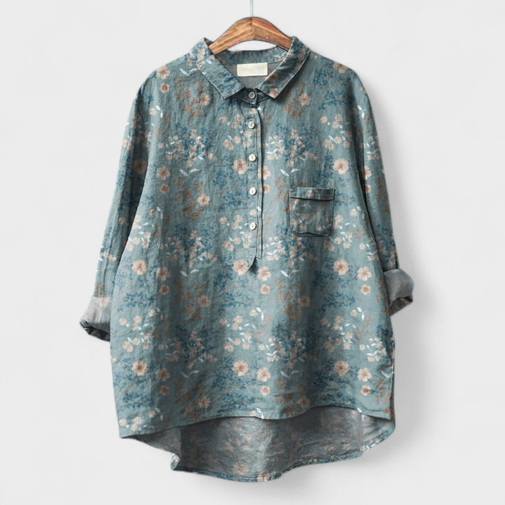 Filipa | Vintage-Inspired Print Blouse