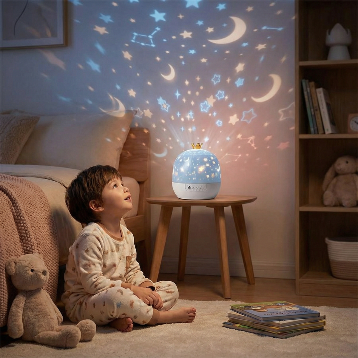 Starry Sky Projector – LED Night Light with Music