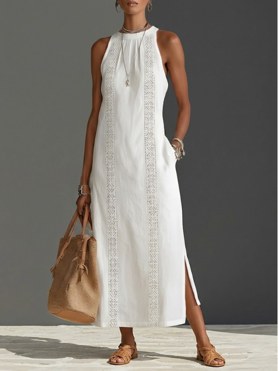 Ella | Elegant Embroidered Midi Dress