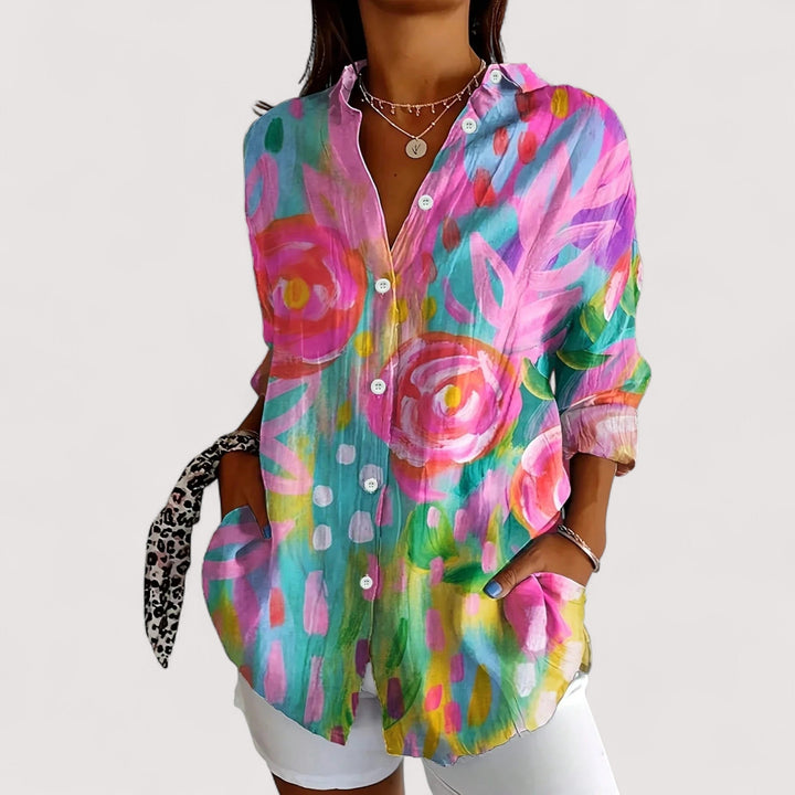 Anka | Colourful Print Blouse