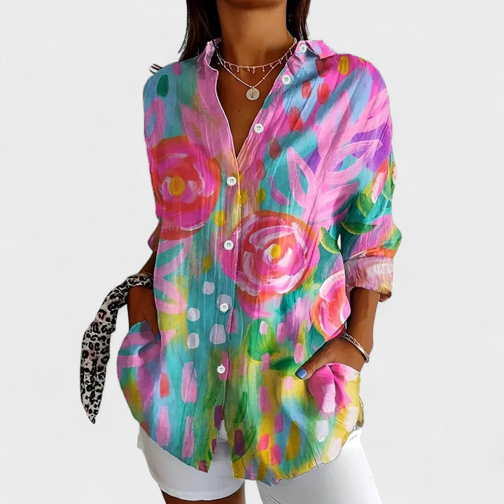 Antonina | Artistic Print Blouse