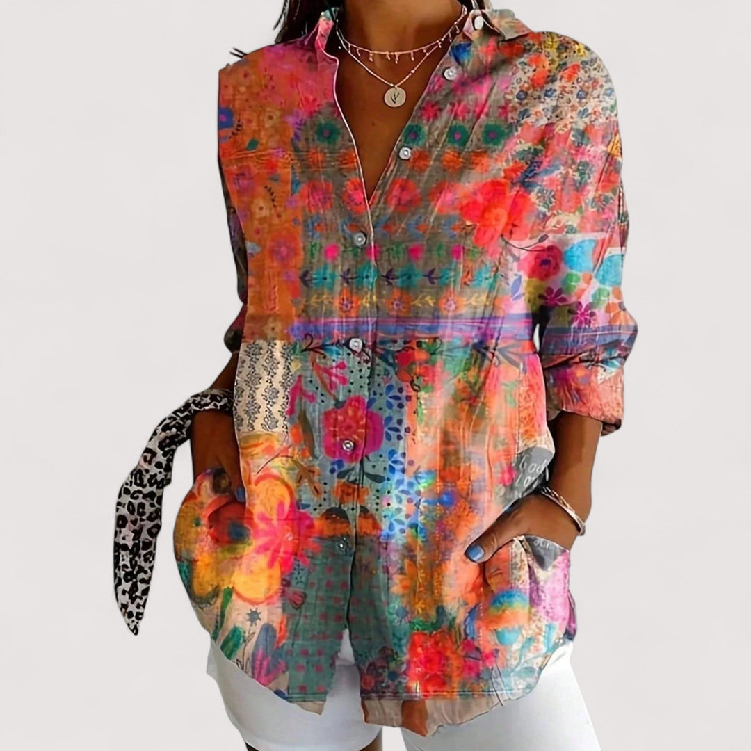 Anka | Colourful Print Blouse