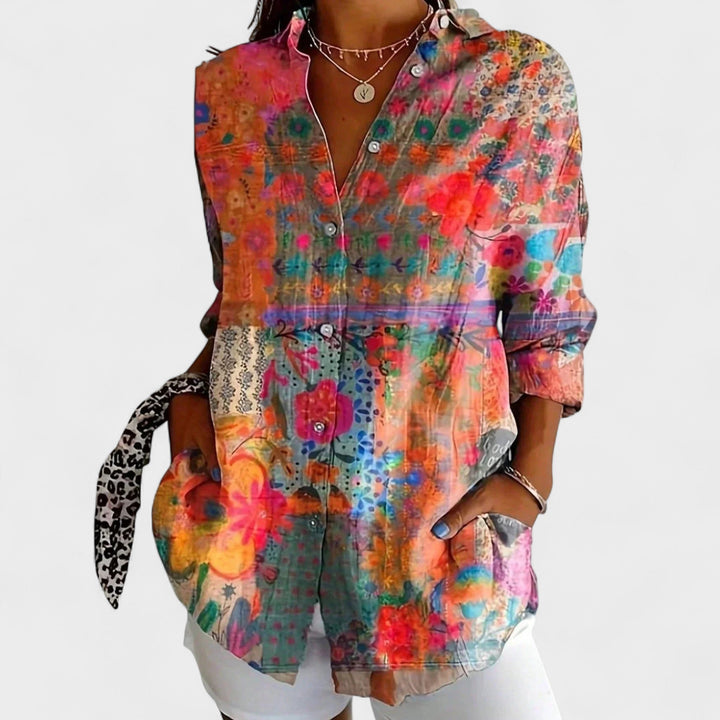 Antonina | Artistic Print Blouse