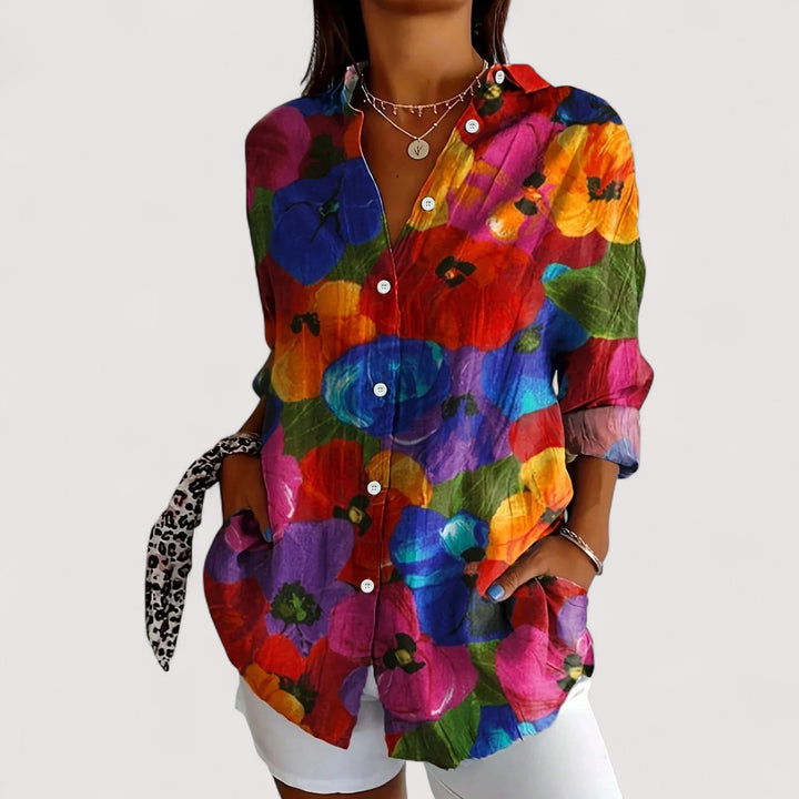 Anka | Colourful Print Blouse