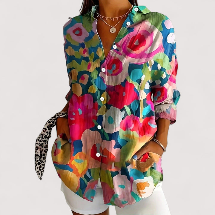 Anka | Colourful Print Blouse