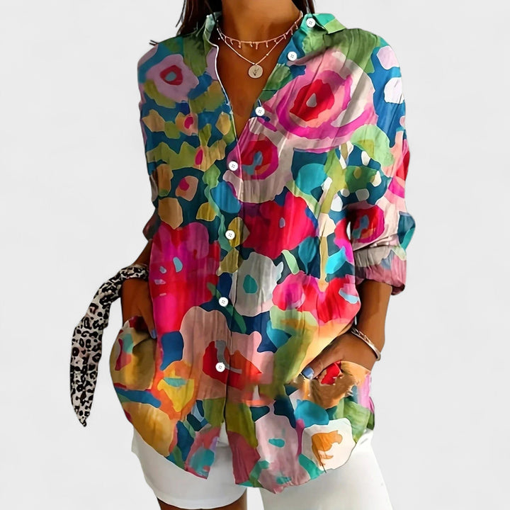 Antonina | Artistic Print Blouse