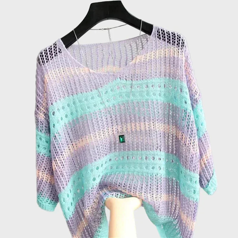 Lara | Open-Knit Relaxed Top