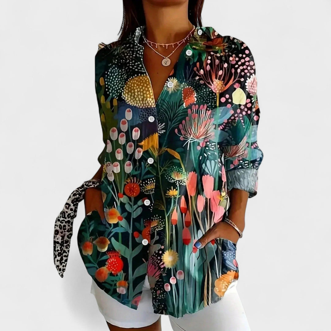 Antonina | Artistic Print Blouse