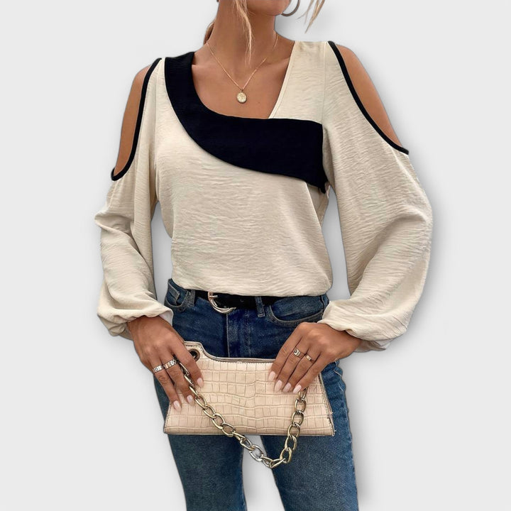 Marina | Asymmetric Shoulder Blouse
