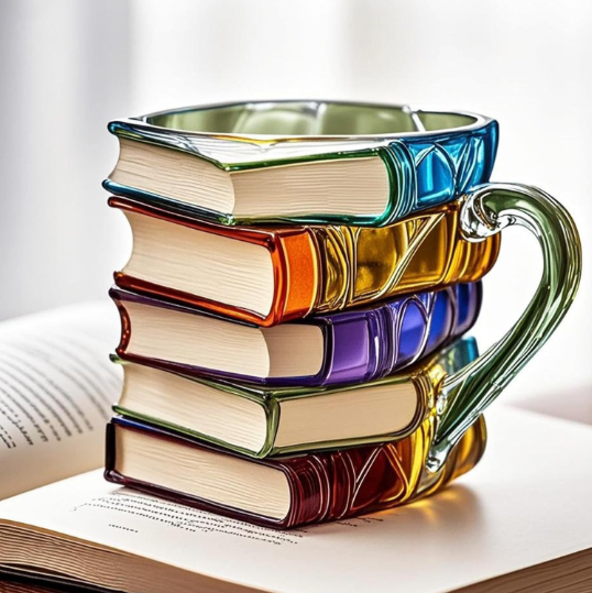 Handmade Creative Aurora 3D Book-Shaped Mug