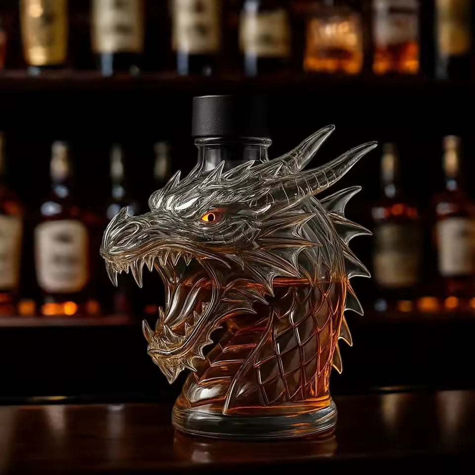 Dragon Head Whisky Bottle – dragon-head-shaped decorative bottle