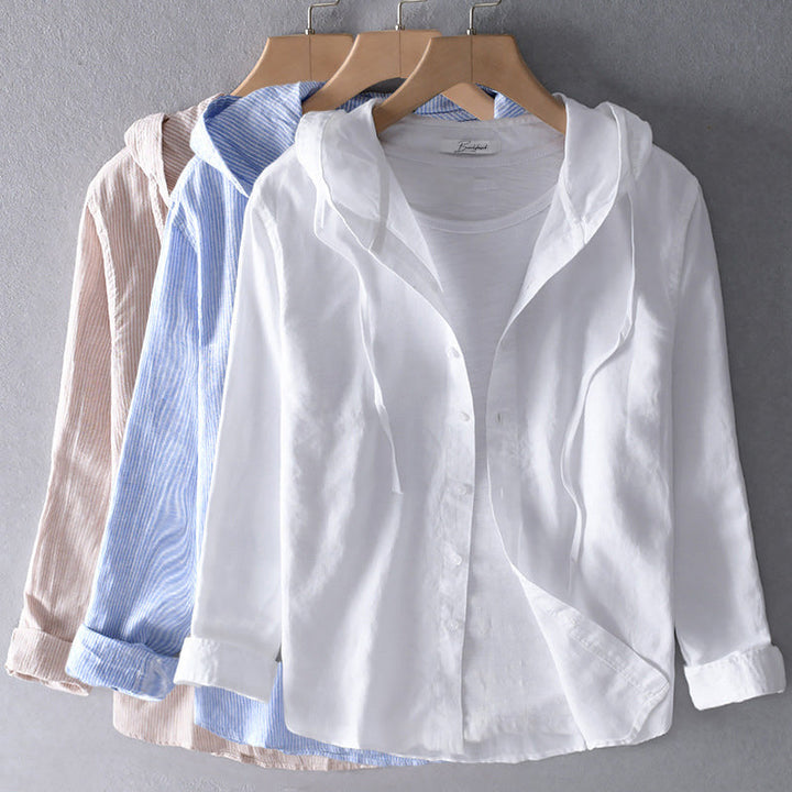 Juliet | Lightweight Cotton Hooded Top