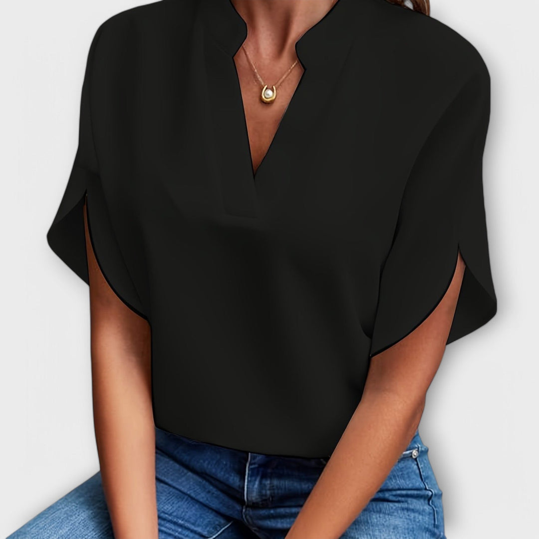 Gizela | Lightweight Cotton-Blend Blouse